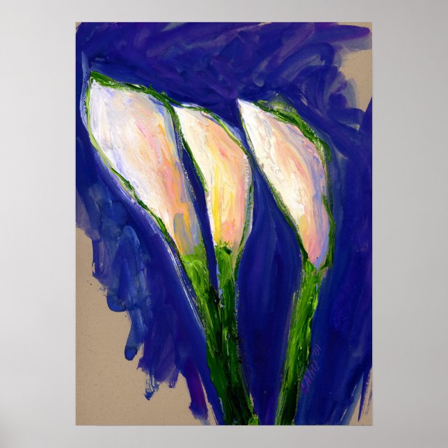 Définition de voile Lily Art Peinture Poster Impri (Devant)