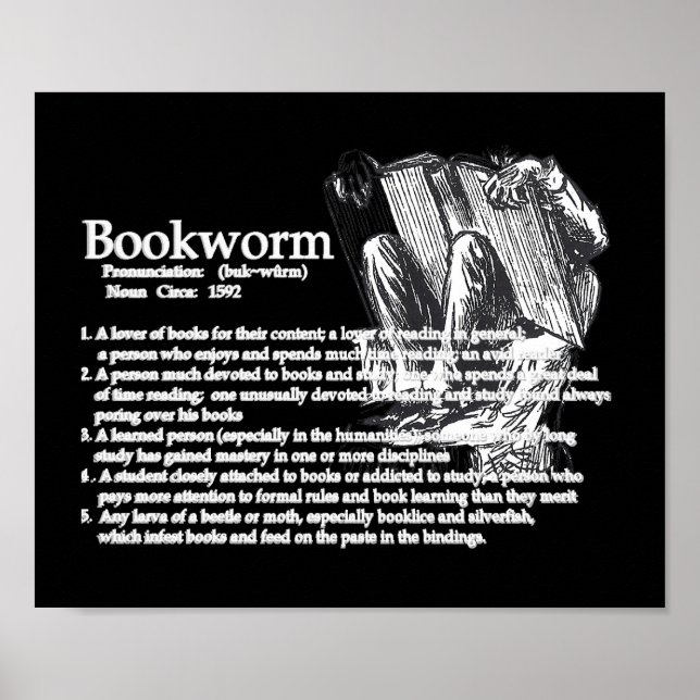 Définition d'une affiche de ver de livre (Devant)