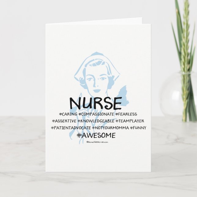 Définition d'une carte de voeux pour les infirmièr (Devant)