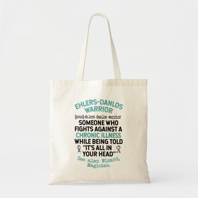 Definition Ehlers Danlos Warrior Tote Bag (Front)