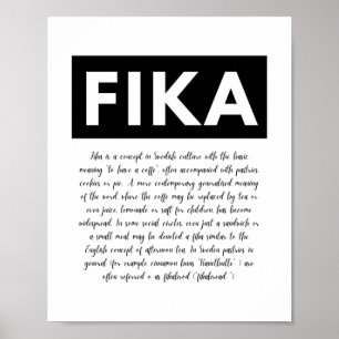 Définition Fika Imprimer, Art mural imprimable