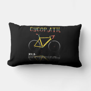 Definition Funny Cycling Addict Gift for Lumbar Pillow