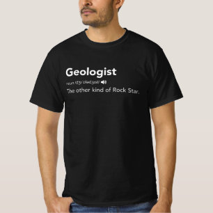 Definition Geologist Nutritional Geology Rock Star T-Shirt