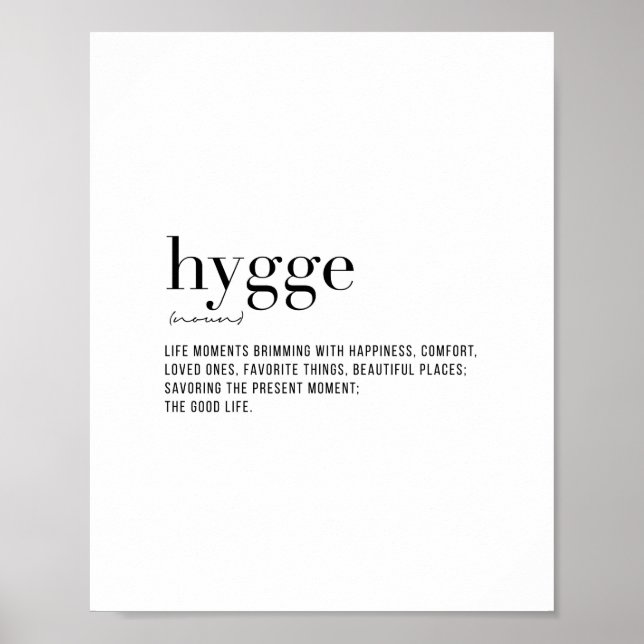 Definition Hygge Poster (Front)