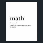 Definition Math Poster<br><div class="desc">Definition Math</div>