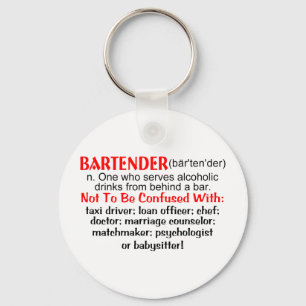 Definition of a Bartender Keychain