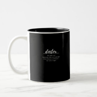 Definition of a doctor Two-Tone coffee mug