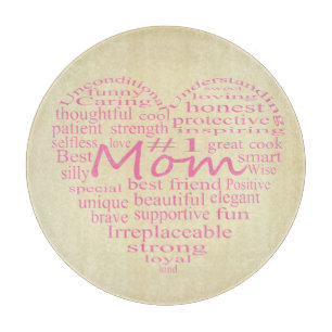 Definition Of A Mother-Heart Outline Cutting Board