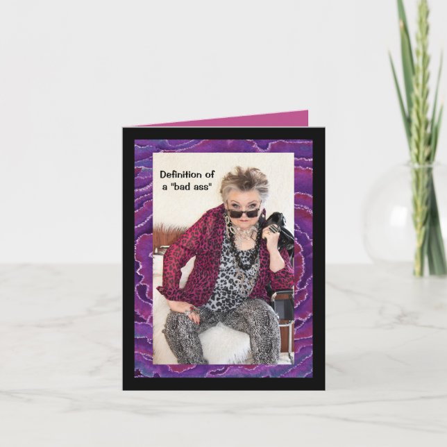 Definition of a rebel Woman Card (Front)