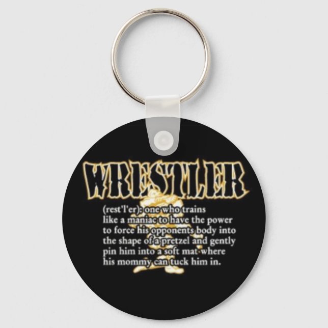 Definition of a Wrestler Keychain (Front)