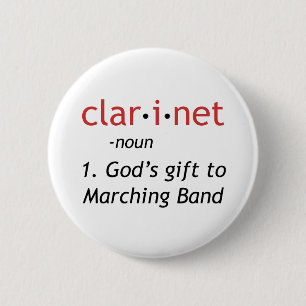 Definition of Clarinet 2 Inch Round Button