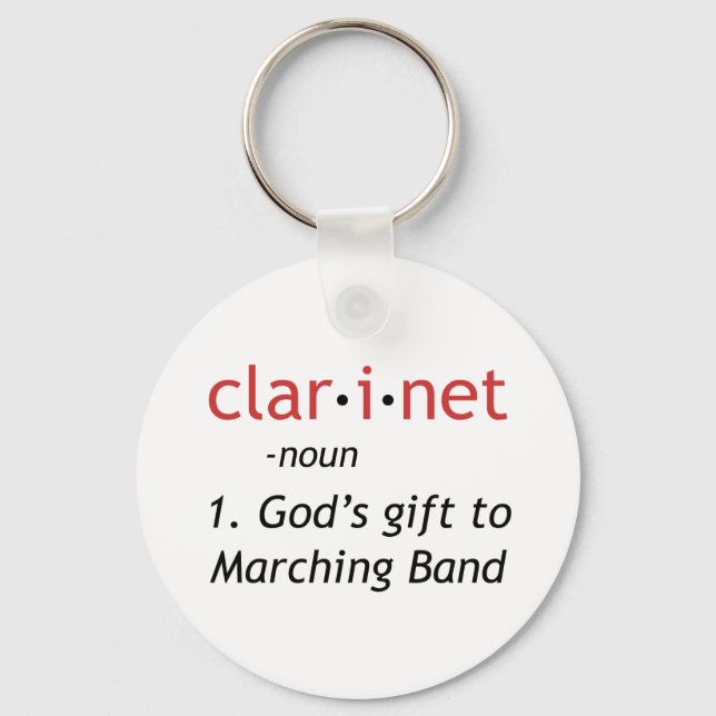 Definition of Clarinet Keychain (Front)