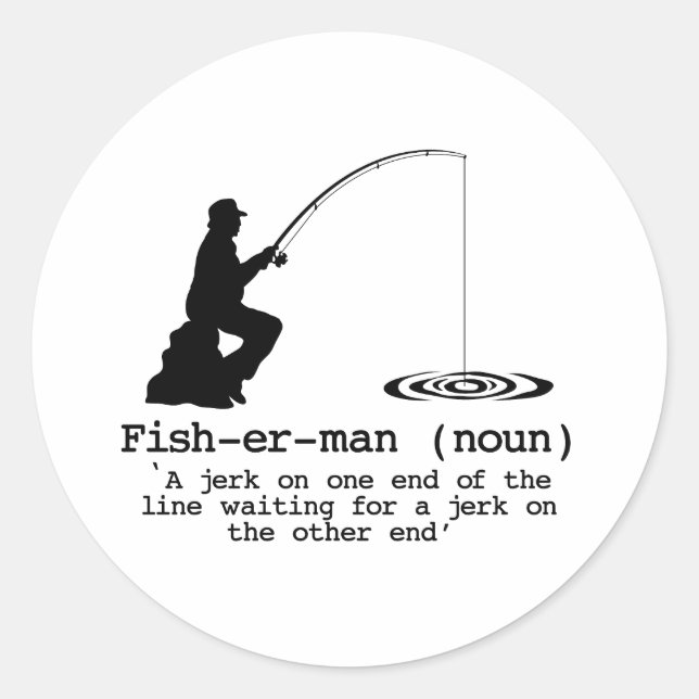 Definition of Fisherman Classic Round Sticker (Front)