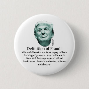 Definition of Fraud - TRUMP 2 Inch Round Button