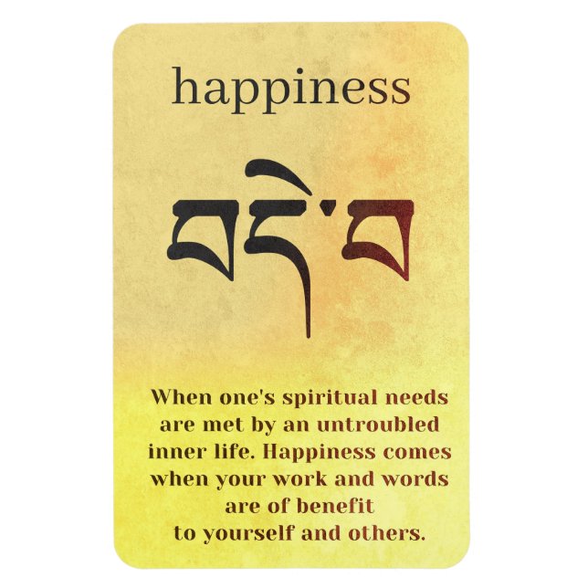 Definition of Happiness Magnet (Vertical)