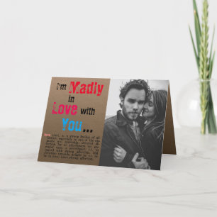 Definition of Love Anniversary Valentine's Day Holiday Card