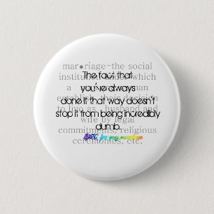 Definition of Marriage-LGBT for gay marriage 2 Inch Round Button