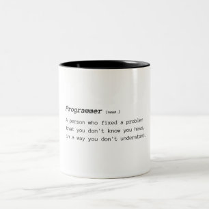 Definition of Programmer Two-Tone Coffee Mug