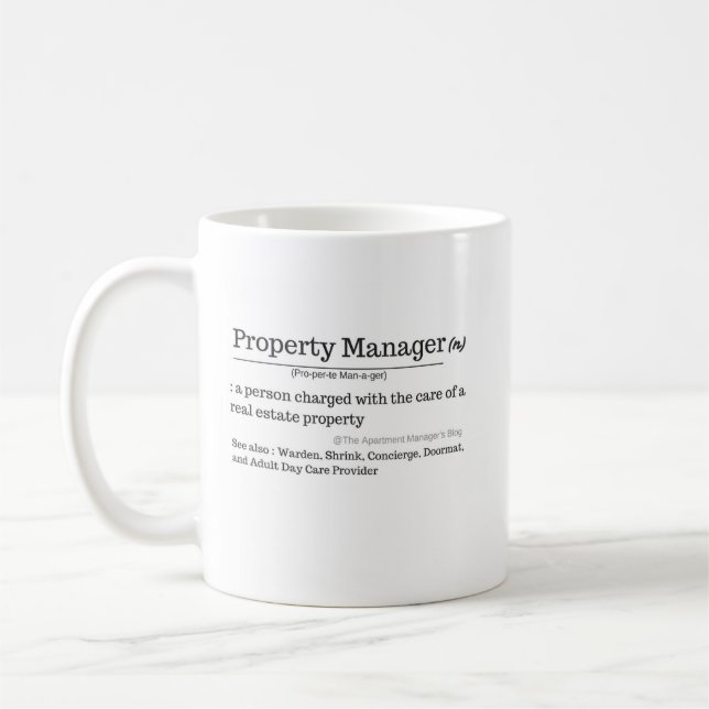 Definition of Property Manager Coffee Mug (Left)