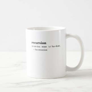 Definition of Recursion Coffee Mug