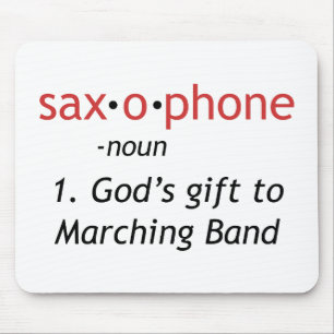 Definition of Saxophone Mouse Pad