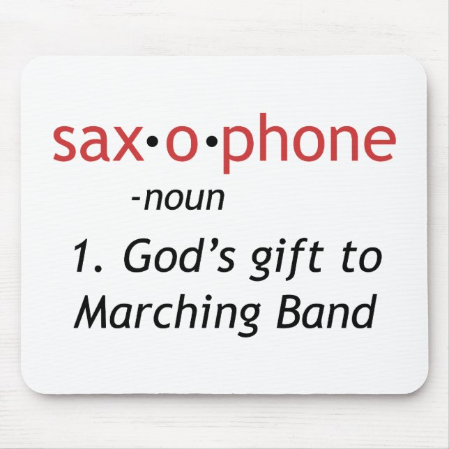 Definition of Saxophone Mouse Pad (Front)