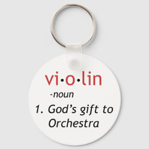 Definition of Violin Keychain