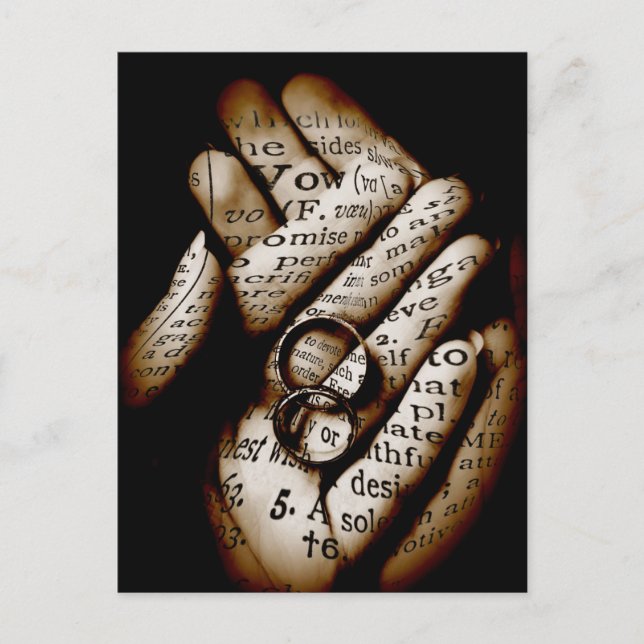 Definition of Vow Postcard (Front)