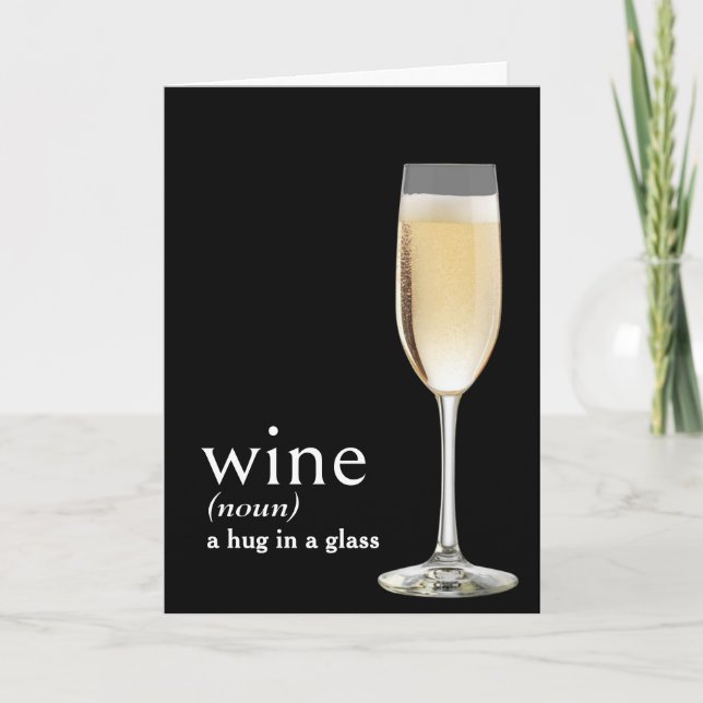 Definition of WINE for Birthday Card (Front)