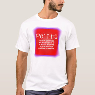 Definition Poetry in Red T-Shirt