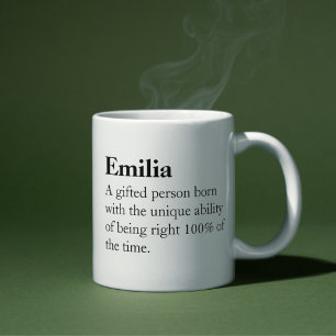 Définition Sarcastique personnalisée Mug de café p