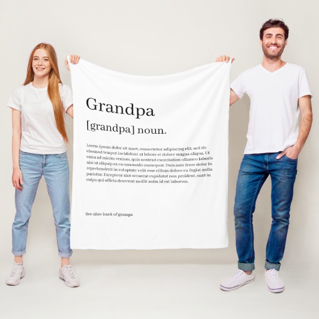 Definition Your Own Fun Personalized  Fleece Blanket (In Situ)