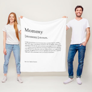 Definition Your Own Fun Personalized Fleece Blanket