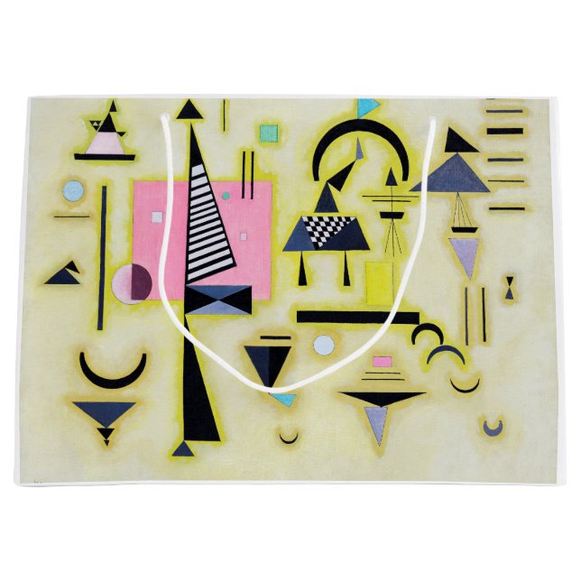 Definitive Rosy, Wassily Kandinsky Large Gift Bag (Front)