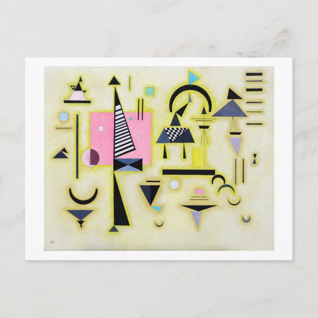 Definitive Rosy, Wassily Kandinsky Postcard (Front)