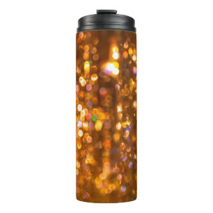 Defocused gold abstract christmas background thermal tumbler