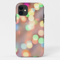 Defocused image of illuminated christmas Light