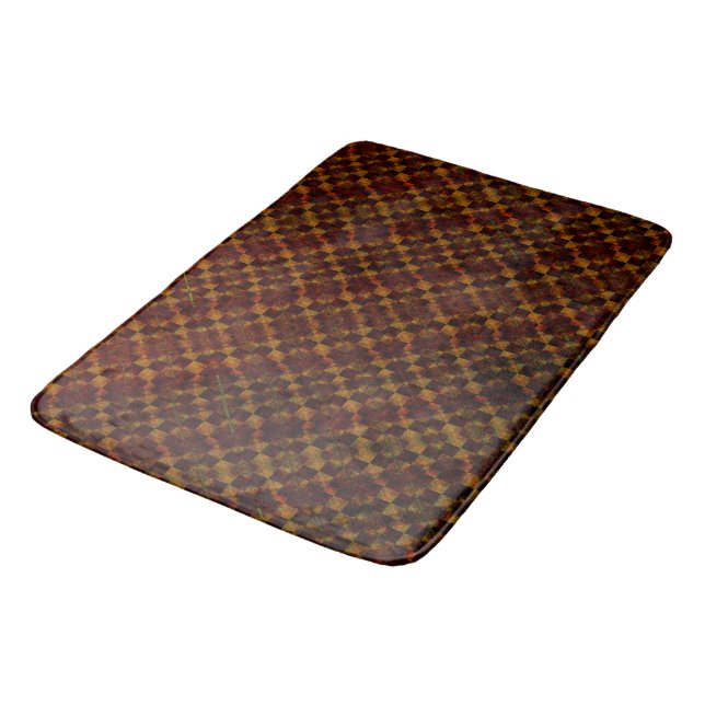 Deformed chess extremely dirty from rust or aged bath mat (Angled)