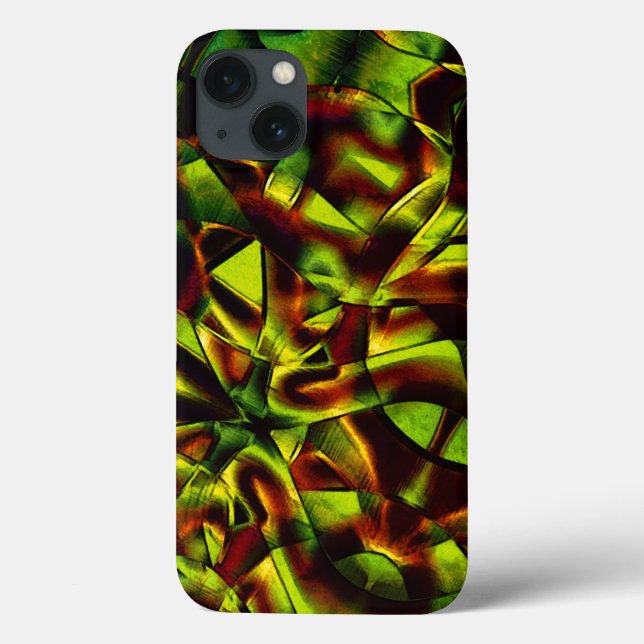 Deformed ties of burnt green ribbons Case-Mate iPhone case (Back)