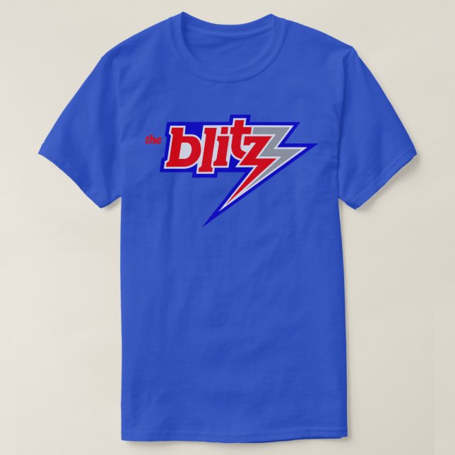 Defunct Chicago Blitz USFL  TShirt (Design Front)