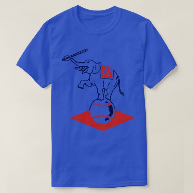 Defunct Philadelphia Athletics Baseball Team T-Shirt (Design Front)