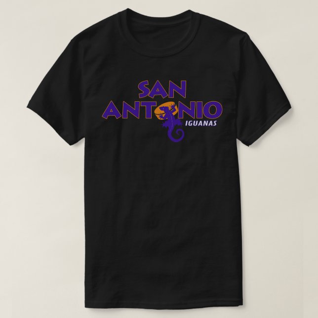 Defunct San Antonio Iguanas CHL Hockey 1994 T-Shirt (Design Front)