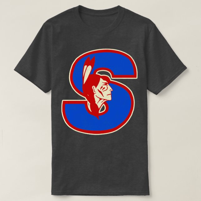 Defunct Springfield Indians Hockey Team TShirt (Design Front)