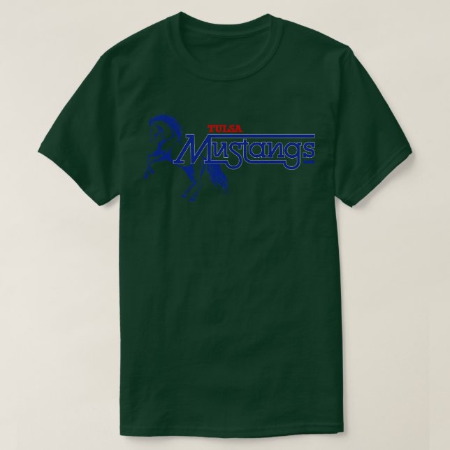 Defunct Tulsa Mustangs AFA  1979 T-Shirt (Design Front)