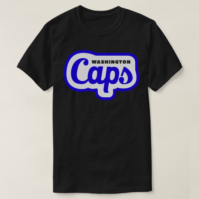 Defunct Washington Caps ABA Basketball 1970 T-Shirt (Design Front)