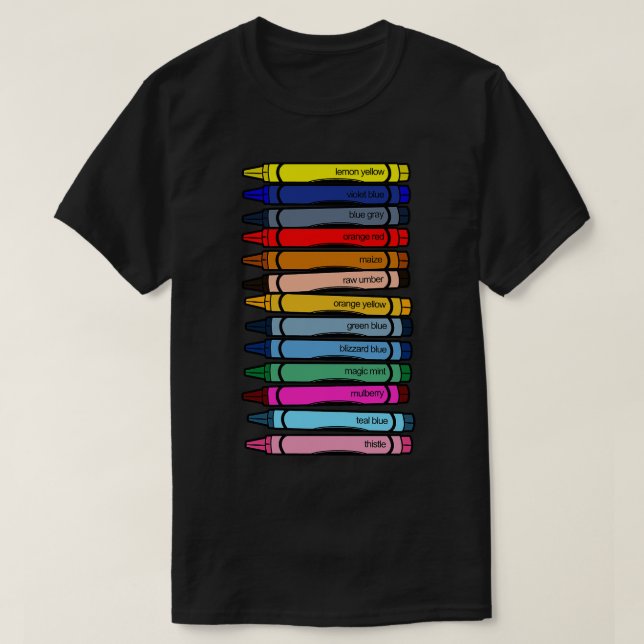 Defunct Wax Pastel Colours T-Shirt (Design Front)