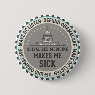 Defund Obamacare 2 Inch Round Button