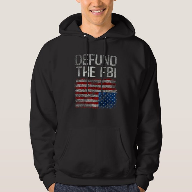 Defund The FBI American Flag  Saying Anti FBI Tees (Front)