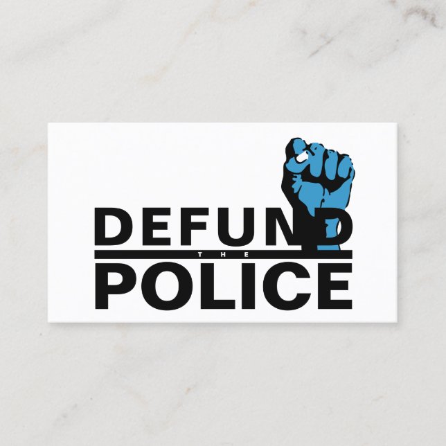 DEFUND THE POLICE BUSINESS CARD (Front)