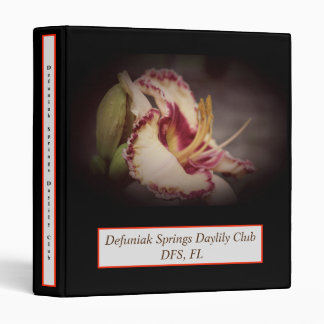Defuniak Springs Daylily Club Binder